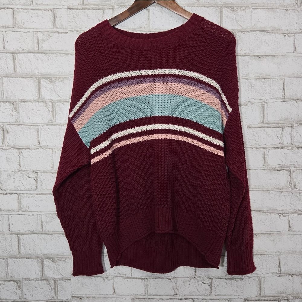 AEO cozy burgundy sweater